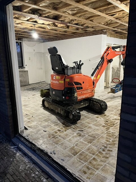 Verwijderen betonvloer · beeld 2