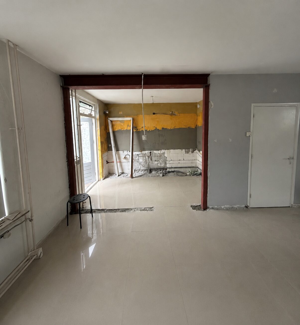 Draagmuur verwijderen & stalen balk plaatsen – Utrecht